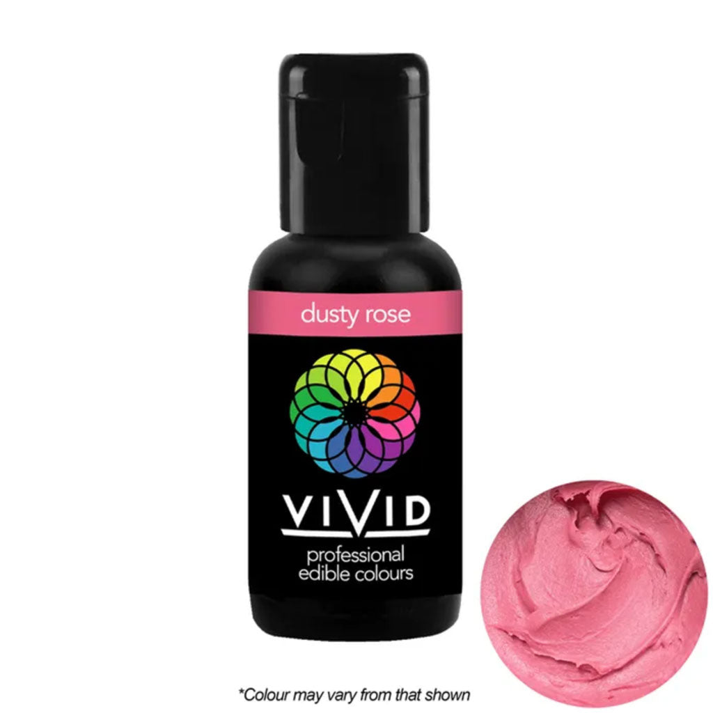 Vivid Gel Food Colour Dusty Rose 21g | BB 10/26
