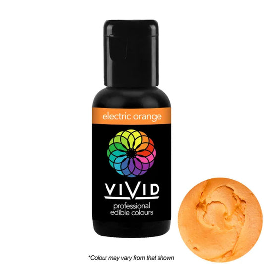 Vivid Gel Food Colour Electric Orange 21g