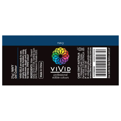 Vivid Gel Food Colour Navy 21g