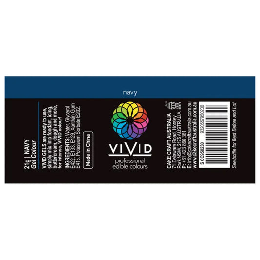 Vivid Gel Food Colour Navy 21g