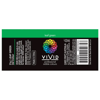 Vivid Gel Food Colour Leaf Green 21g