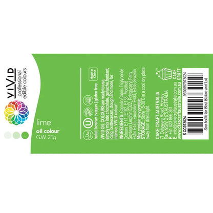 Vivid Oil Based Food Colour Lime 21g