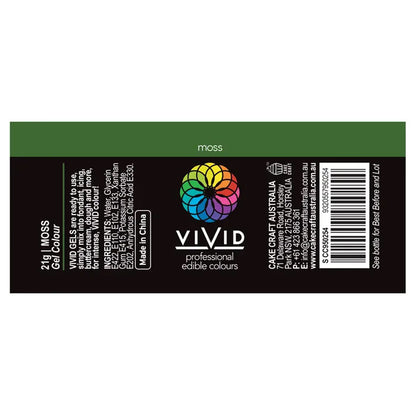 moss green food colour nutritional label