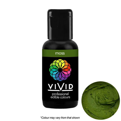 vivid moss green gel food colour bottle