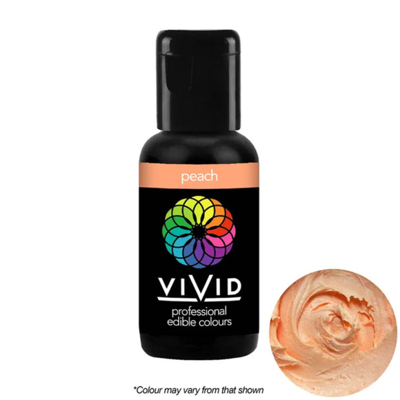 Vivid Gel Food Colour Peach 21g | BB 01/26