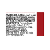 Vivid Oil Based Food Colour Red 160g | BB 09/24