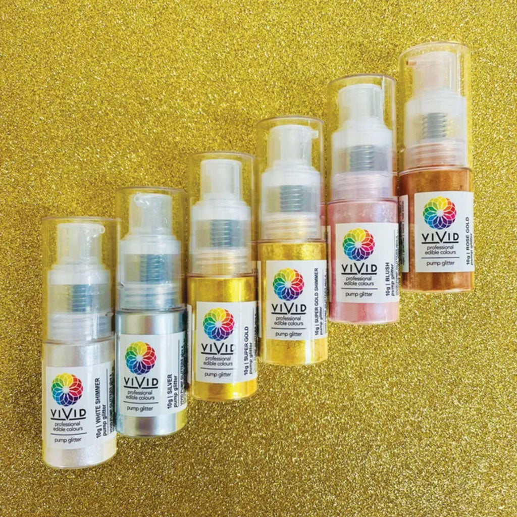 Vivid Edible Pump Glitter Rose Gold 10g | BB 11/28