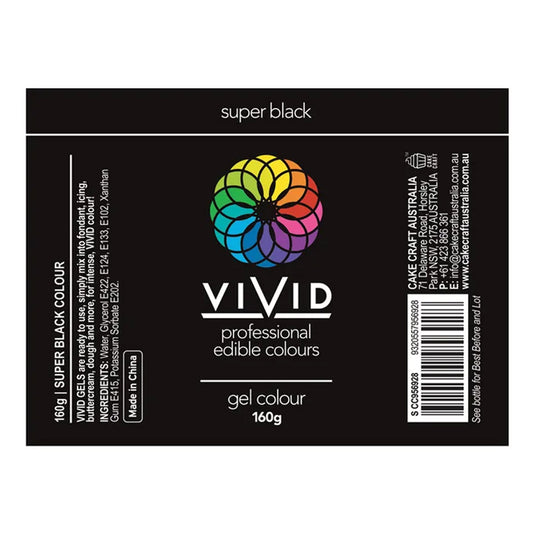 Vivid Gel Food Colour - Super Black | 160g