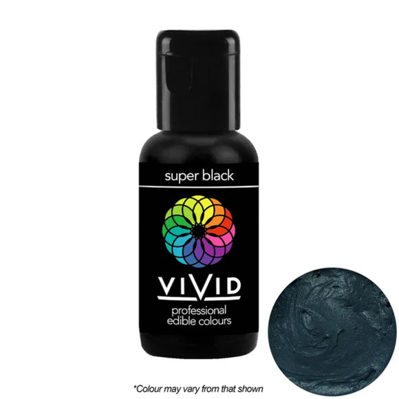 Vivid Gel Food Colour Super Black 21g | BB 09/26