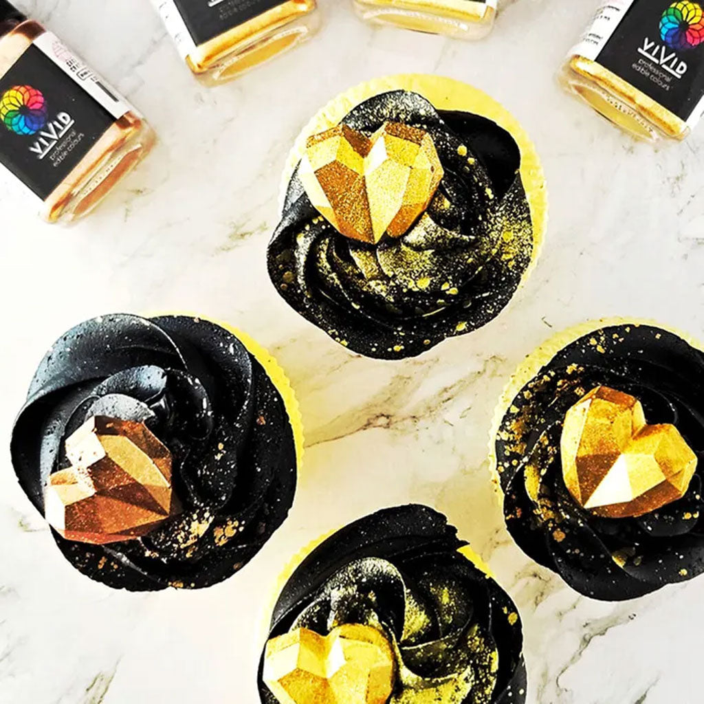 Vivid Edible Metallic Lustre Dust | Super Gold | 10g