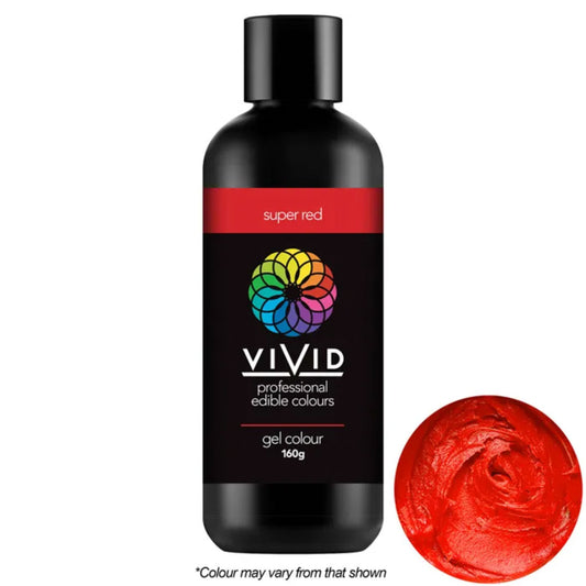 Vivid Gel Food Colour Super Red 160g | BB 01/28
