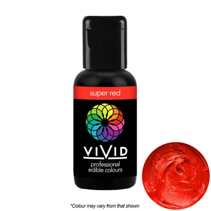 Vivid Gel Food Colour Super Red 21g | BB 09/26