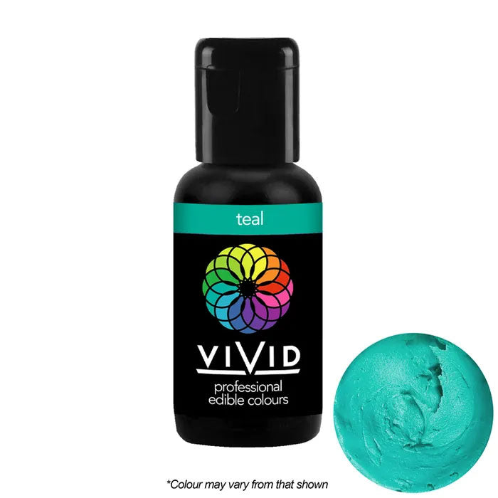 Vivid Gel Food Colour Teal 21g