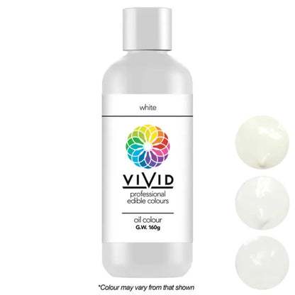 Vivid Oil Based Food Colour White 160g | BB 01/28