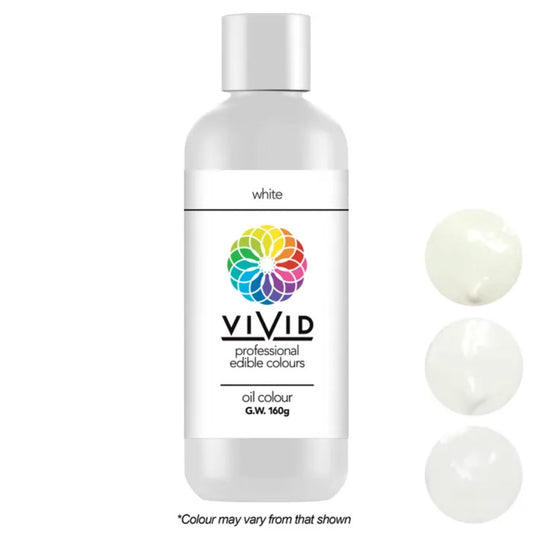 Vivid Oil Based Food Colour White 160g | BB 01/28