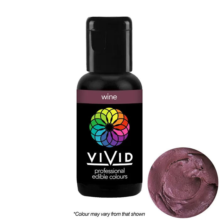 Vivid Gel Food Colour Wine 21g