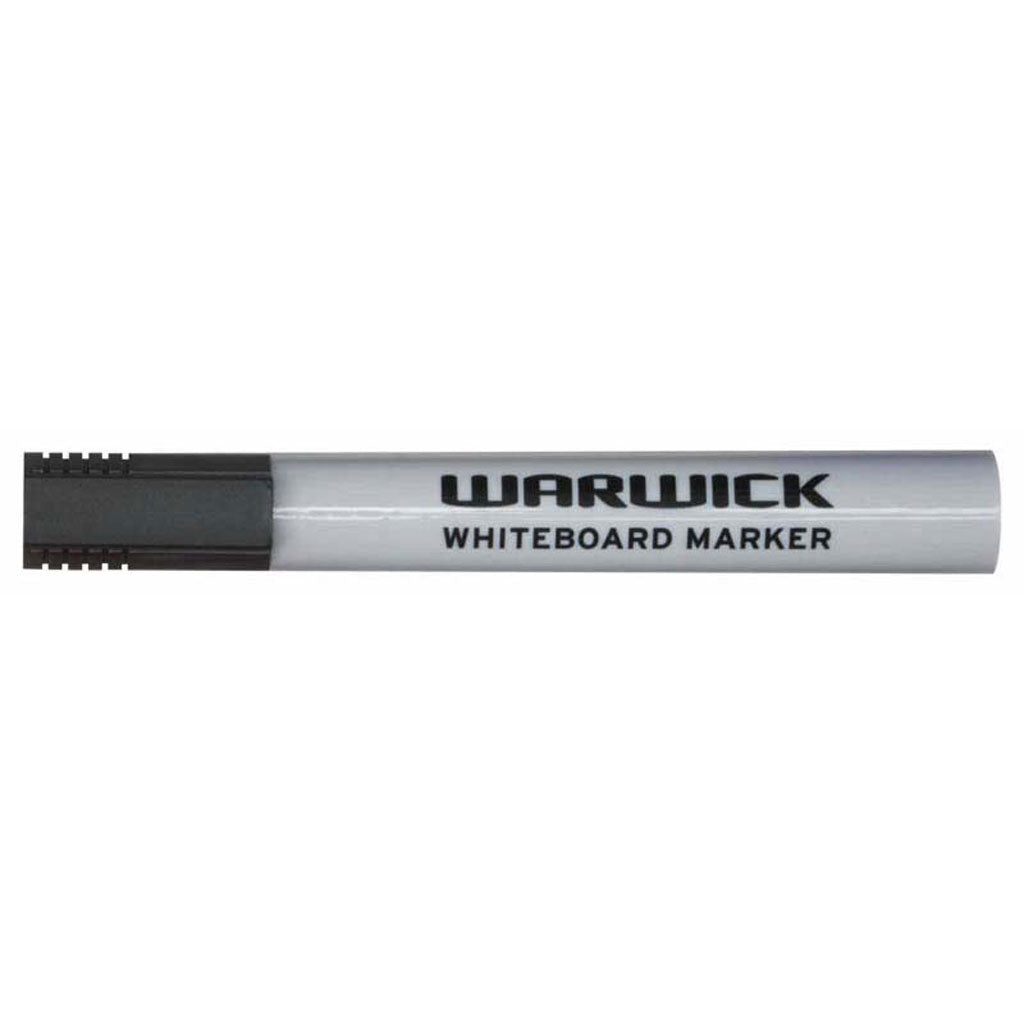 Warwick Whiteboard Markers Black Bullet Tip | 12/Box