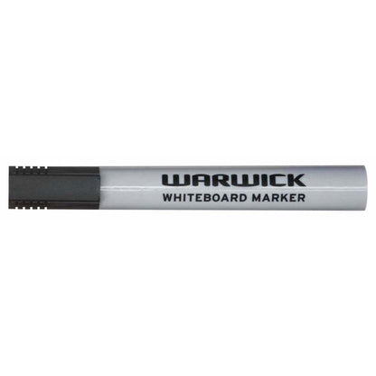 Warwick Whiteboard Markers Black Bullet Tip | 12/Box