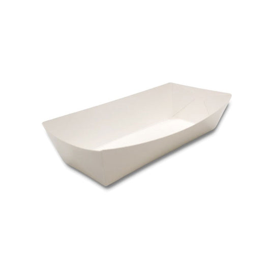 Hot Dog Tray White | 50/Pack