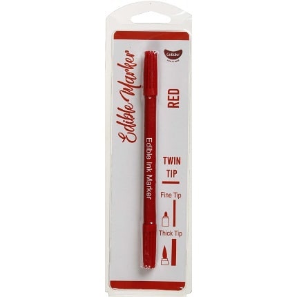 GoBake Red Edible Ink Marker Twin Tip
