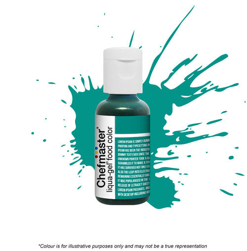 Chefmaster Teal Green Liqua-Gel Food Colour 0.70oz/20g