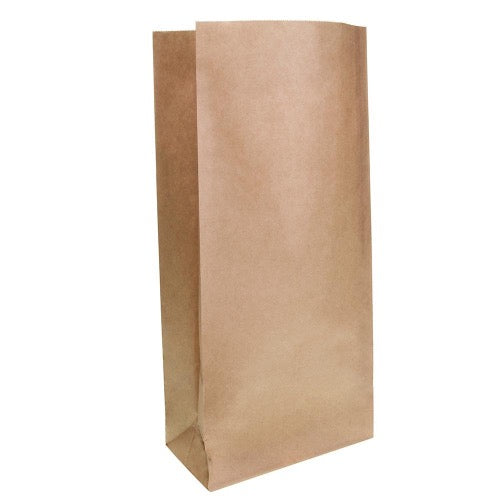 Block Bottom Kraft Heavy Duty Paper Bag 185x445x100mm 200/Pack