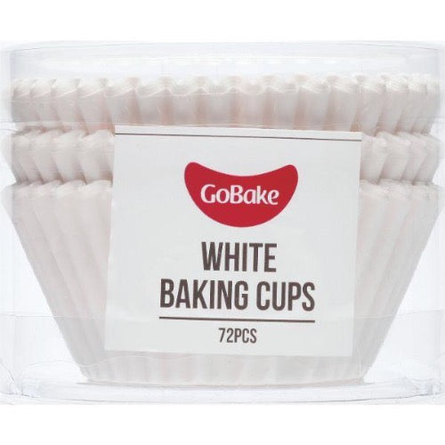 GoBake White Muffin Baking Cups 50x35mm 72/Pack