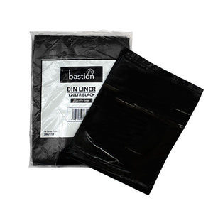 Bastion Rubbish Bin Liners 120 Litres Black 25/Pack