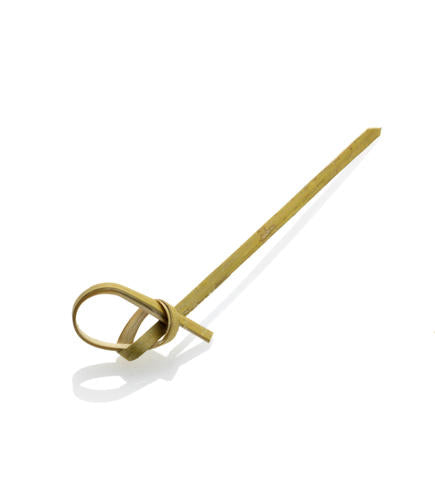 Bamboo Green Knotted Cocktail Picks 100/Pack
