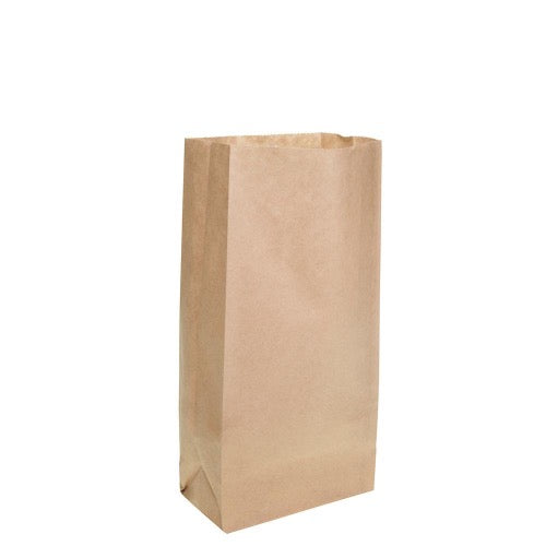 Block Bottom Paper Bag #1 Heavy Duty 125x270x77mm (500/Pack)