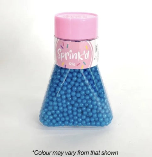 Sprink’d Polished Blue 4mm Sugar Ball Sprinkles 120g