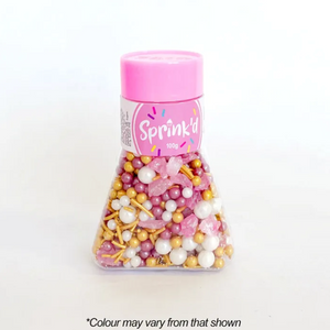 Sprink'd Autumn Sprinkle Mix 100g (Gold, Pink, White Sprinkles)