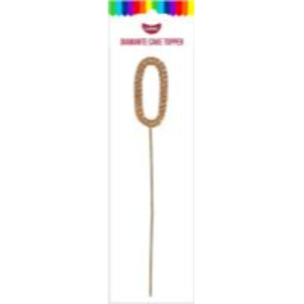 GoBake Gold Diamante #0 Topper 4.5cm