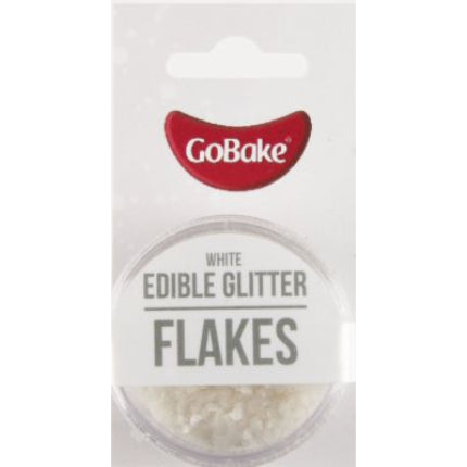 GoBake Edible Glitter Flakes White 2g – Lloyd Holt Packaging