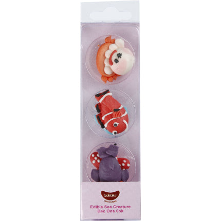 GoBake Edible Sea Creatures Icing Decorations 6/Pack