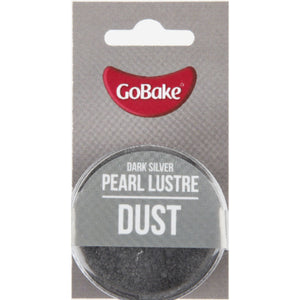GoBake Dark Silver Pearl Lustre Dust 2g