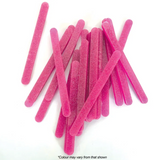 Cake Craft Pink Glitter Acrylic Popsicle Sticks (11cm long) 24/Pack