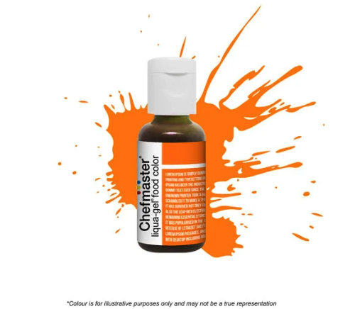 Chefmaster Neon Brite Orange Liqua-Gel Food Colour 0.70oz/20g