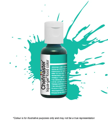 Chefmaster Turquoise Liqua-Gel Food Colour 0.70oz/20g