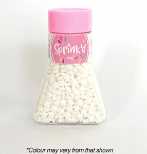Sprink’d White Star Sprinkles 7mm 100g