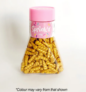 Sprink’d Gold Unicorn Horn Sprinkles 16mm 110g