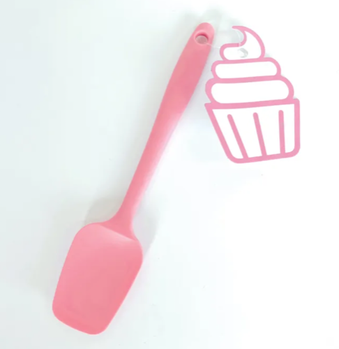 cake craft pink small silicone spatula 21cm long