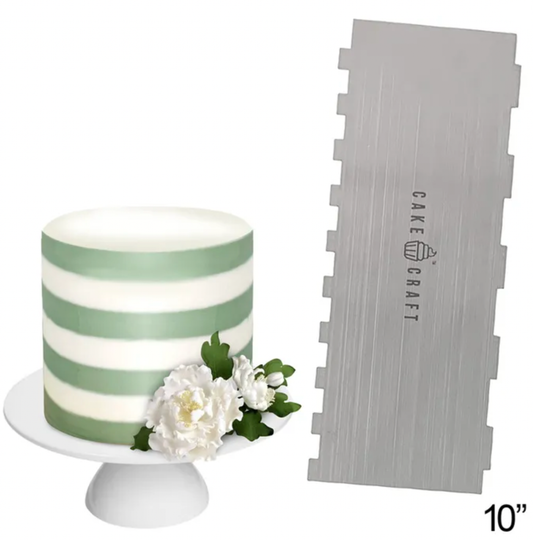 Cake Craft Buttercream Comb 10" Thick Stripes