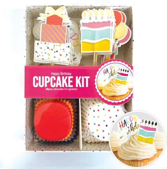 Cake Craft Happy Birthday Cupcake Kit