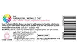 Vivid Edible Metallic Dust Silver 50g | BB 04/26