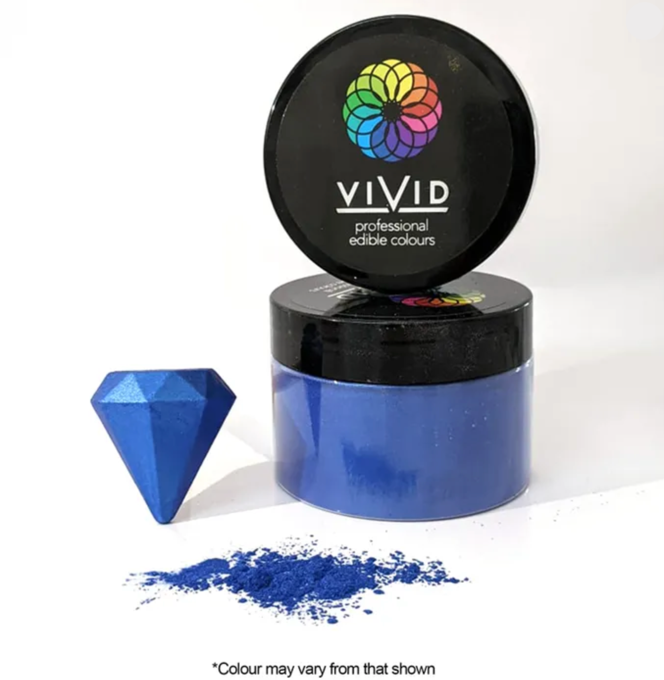 Vivid Edible Metallic Dust Super Royal Blue 50g