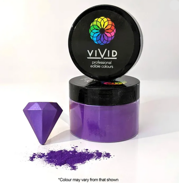 Vivid Edible Metallic Dust Royal Purple 50g