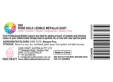 Vivid Edible Metallic Dust Rose Gold 50g