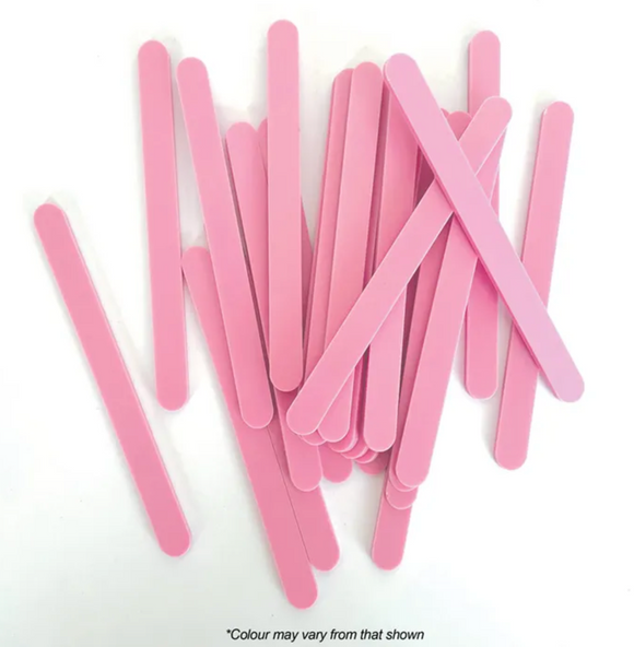 Cake Craft Popsicle Sticks Acrylic Pink 24/Pack