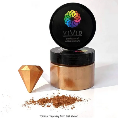 Vivid Antique Gold Edible Metallic Lustre Dust 50g